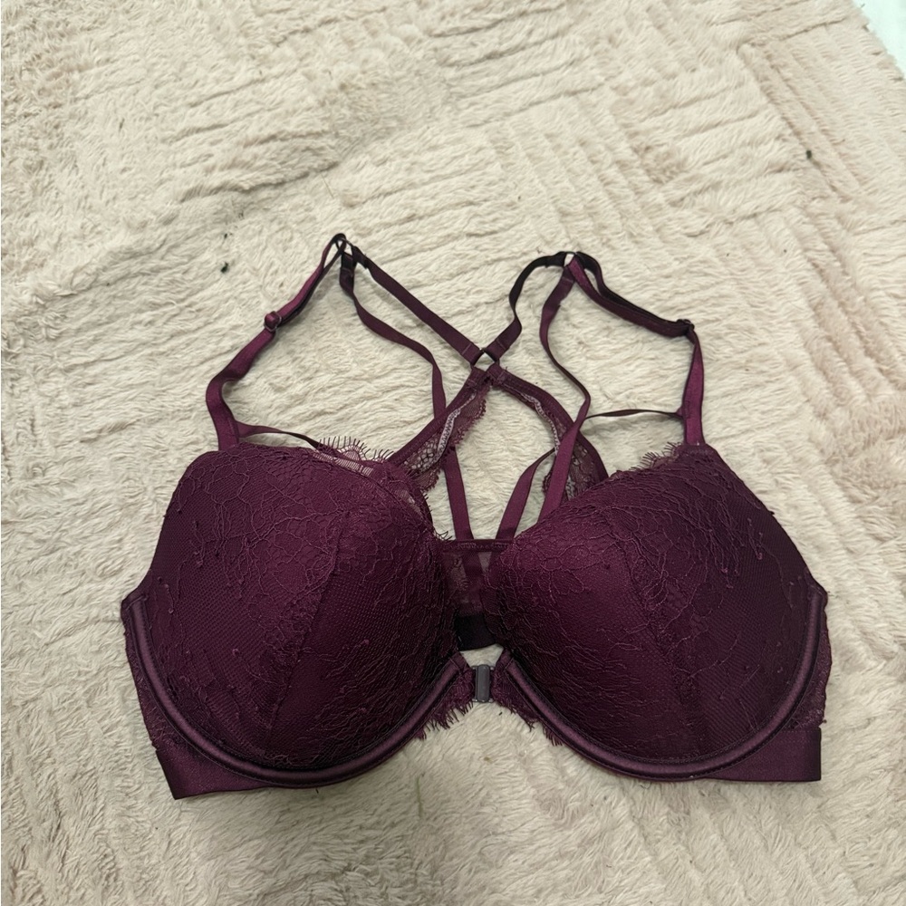 Victoria's Secret Deep Purple Lace Bra